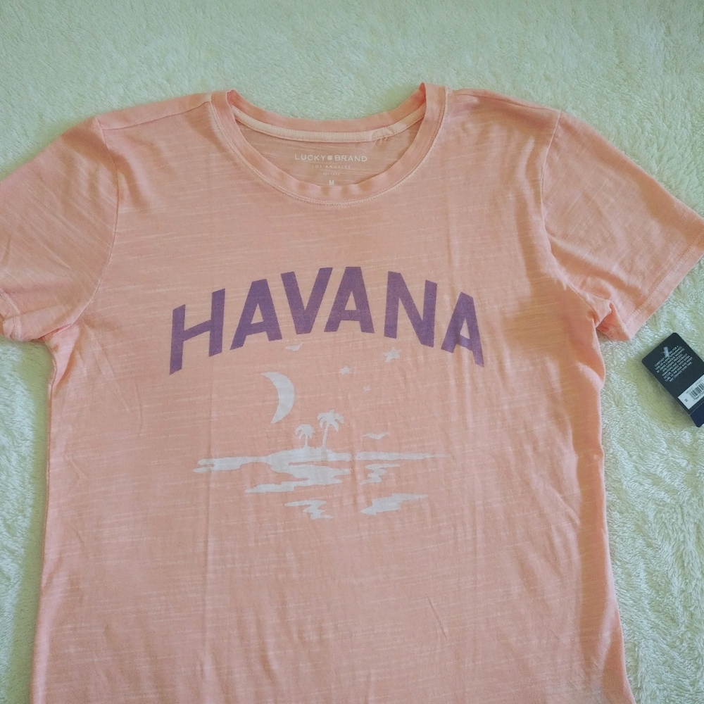 Lucky🍀 Brand "HAVANA"🇨🇺 Graphic Tee - NWT - Picture 10 of 13